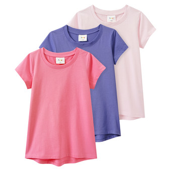 3 Mädchen T-Shirts im Basic-Look