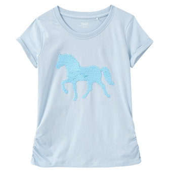 Mädchen T-Shirt mit Wendepailletten