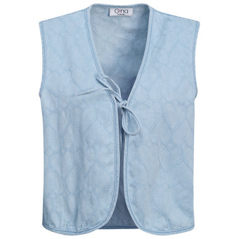 Damen Jeansweste zum Binden