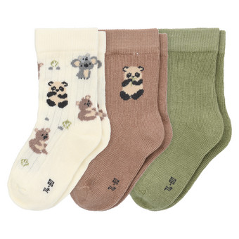 3 Paar Baby Socken mit Rippstruktur