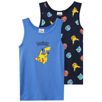 2 Pokémon Unterhemden mit Prints