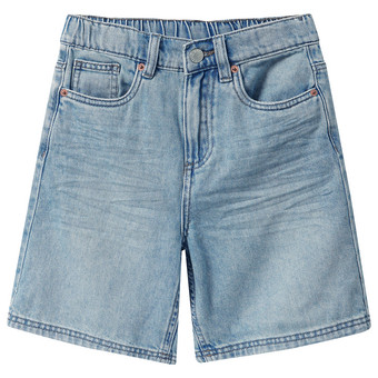 Jungen Jeans-Shorts mit Faltenwaschung
