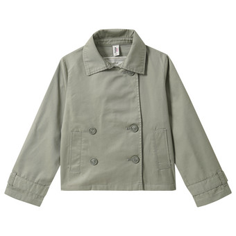 Mädchen Trenchcoat mit doppelter Knopfreihe