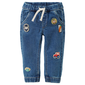 Baby Pull-on-Jeans mit Stickereien