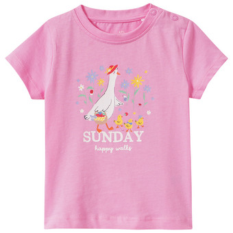 Baby T-Shirt mit Bauernhof-Print