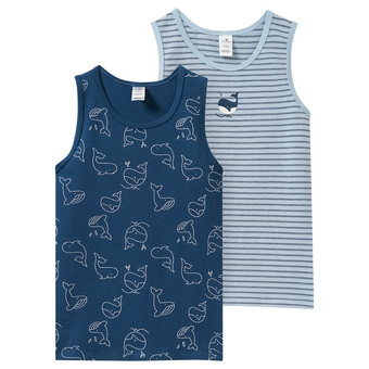 2 Jungen Unterhemden im Set