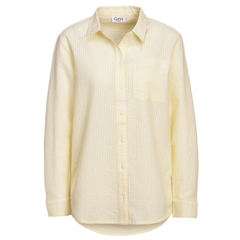 Damen Bluse in Seersucker-Optik