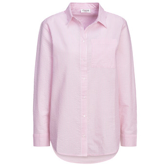 Damen Bluse in Seersucker-Optik