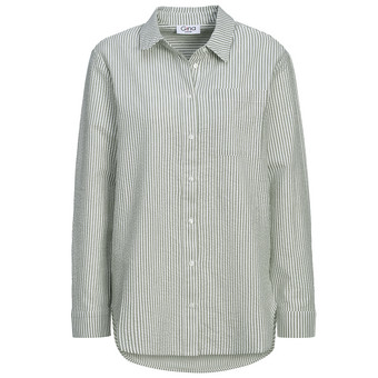 Damen Bluse in Seersucker-Optik