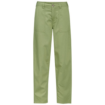 Damen Barrel-Hose aus Leinen-Mix