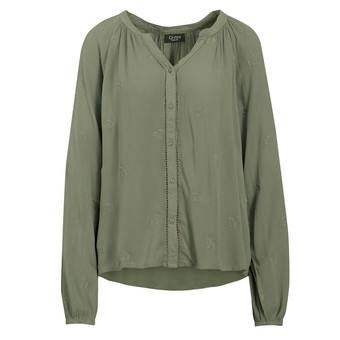 Damen Bluse in Crepp-Optik