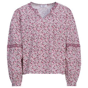 Damen Bluse im Millefleur-Dessin