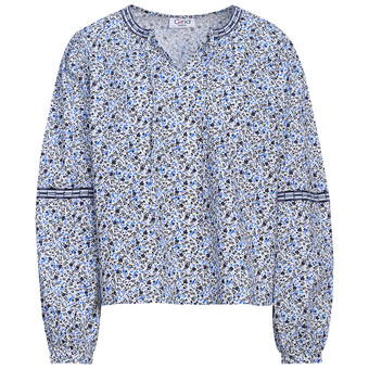 Damen Bluse im Millefleur-Dessin