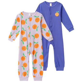 2 Baby Schlafanzüge mit Rippstruktur