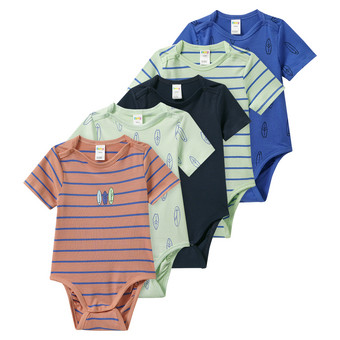 5 Baby Bodys im Set