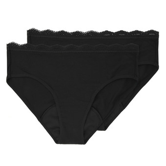 2 Damen Perioden-Slips mit Spitze