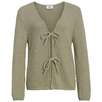 Damen Strickjacke mit Bindebändern