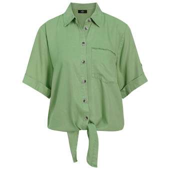 Damen Bluse mit Knotendetail