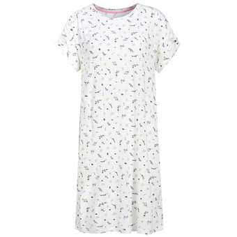 Damen Nachthemd mit Blumen-Print