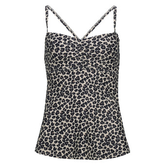 Damen Tankinioberteil im Leo-Look