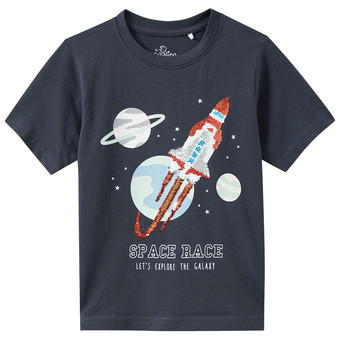 Jungen T-Shirt mit Wendepailletten
