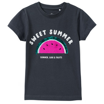 Mädchen T-Shirt mit Wendepailletten