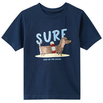 Kinder T-Shirt mit Wendepailletten