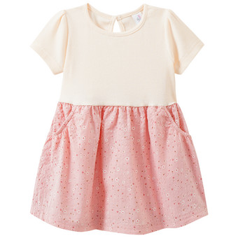 Baby Kleid mit Seersucker-Rock