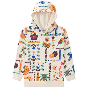 Jungen Hoodie mit Allover-Print
