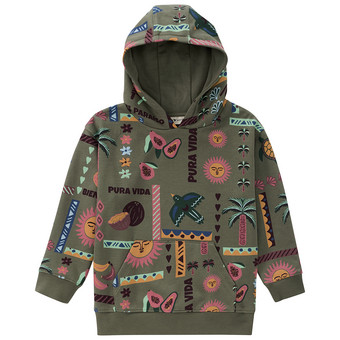 Jungen Hoodie mit Allover-Print