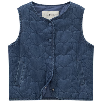 Mädchen Weste in Denim-Optik