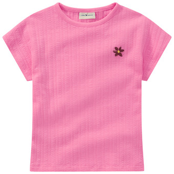 Mädchen T-Shirt aus strukturiertem Material