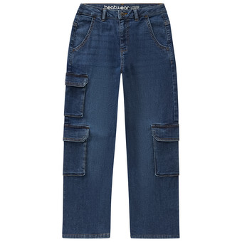 Jungen Cargo-Jeans mit verstellbarem Bund