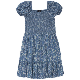 Mädchen Kleid mit Blumen allover