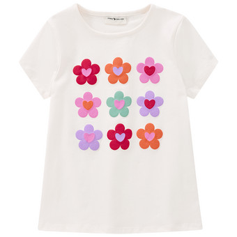 Mädchen T-Shirt mit gummiertem Print
