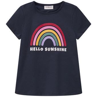Mädchen T-Shirt mit gummiertem Print