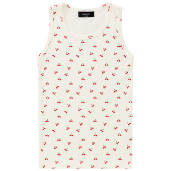 Mädchen Top mit Kirsch-Print