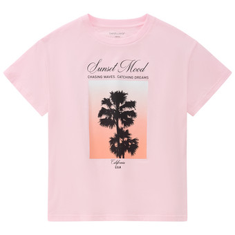 Mädchen T-Shirt mit Front-Print