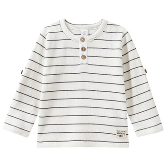 Baby Langarmshirt mit Knopfleiste