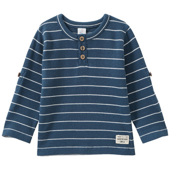 Baby Langarmshirt mit Knopfleiste