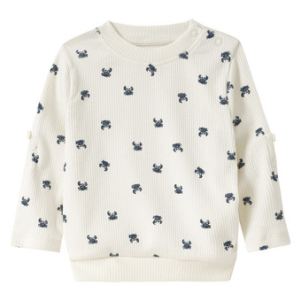 Baby Langarmshirt mit Krabben-Allover