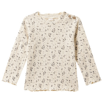Baby Langarmshirt mit floralem Muster