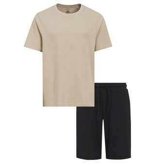 Herren Shorty mit Waffelstruktur