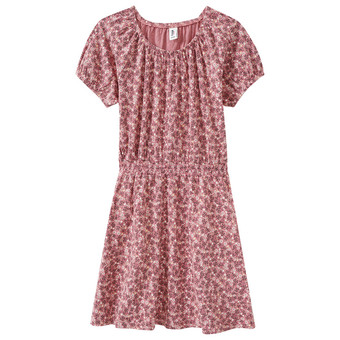 Mädchen Kleid mit Blumen allover