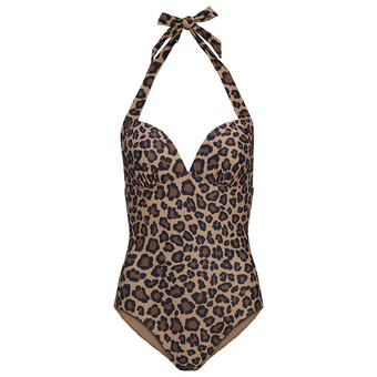 Damen Badeanzug im Leo-Look