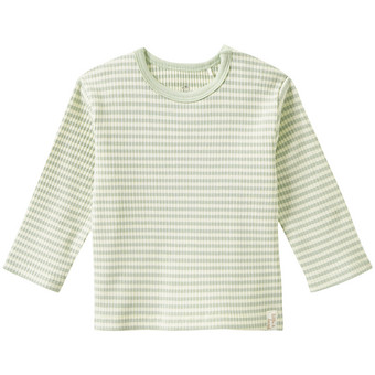 Newborn Langarmshirt mit Rippstruktur