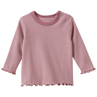 Newborn Langarmshirt mit Rippstruktur