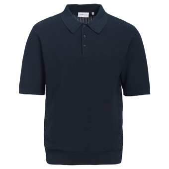 Herren Strick-Poloshirt aus Baumwolle
