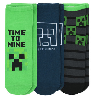 3 Paar Minecraft Sneaker-Socken im Set