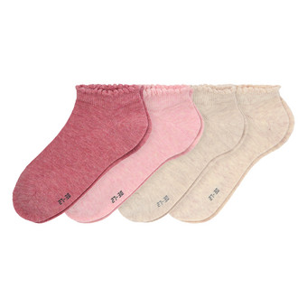 4 Paar Mädchen Sneaker-Socken im Set